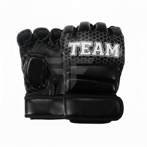 Custom MMA Boxing <b>Gloves</b> Fabric Personalized Training <b>Gloves</b> with <b>Moisture</b> Wicking and Hook & Loop Closure for Martial Arts Gym - Product Image 1