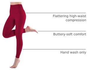 Leggings de Moda para Mujer, Mezcla de Algodón, Transpirables, Cintura Alta, Largos, Elásticos, para Yoga, Ejercicio, Fitness, Exportador OEM ODM - Product Image 5