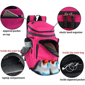 Sac à dos de basketball sur mesure de qualité supérieure pour hommes, en tissu doux, pour l'école, prix de gros, faible MOQ, avec sac à dos de basketball - Product Image 5