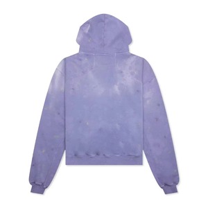 Sudadera con Capucha Unisex Oversize Tie-Dye Morada de Algodón French Terry Casual para Otoño Estilo Urbano con Bolsillos - Product Image 4
