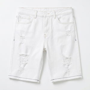 <b>Men</b> Casual Cotton Denim <b>Shorts</b> <b>Knee</b> <b>Length</b> Jean <b>Shorts</b> Custom Summer Wear Clothing Manufacturer - Product Image 3