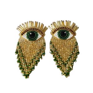 Beautiful handmade seed <b>beaded</b> embroidered gorgeous design <b>pink</b> and blue coloured for women from India - Product Image 5