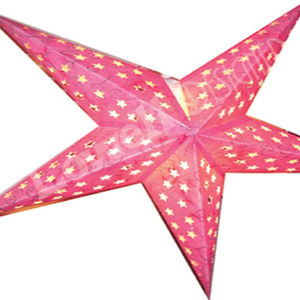 Lanterne en papier (Inde) Lanternes en papier suspendues Luxe Haute qualité Respectueuses de l'environnement Décorations pour arbre de Noël Décoration de fenêtre - Product Image 1