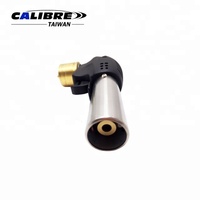 Torche à souder au gaz butane portable TAIWAN CALIBRE pour le camping, écologique, allumage piézoélectrique, construction métallique, certifiée CE/EU