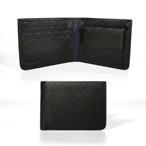 [Special Price] Top Quality Handmade Castello Genuine Cowhide Leather <b>Men</b> Standard Coin <b>Wallet</b> <b>Black</b> Brown Navy Burgundy Green - Product Image 1