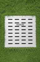 Couvercle de caniveau carré en composite FRP 24x24 pouces Modèle 1 Robuste pour drainage industriel et charge lourde