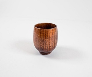 Taza de madera vintage de calidad de exportación, recién llegada, con acabado brillante, pequeña, multiusos, de f s international - Product Image 1