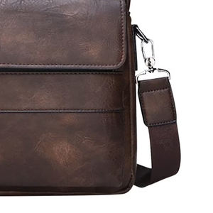 Bolsos para portátiles de cuero auténtico, bolso de mano impermeable de piel sintética para portátiles, bolso de viaje para ordenadores de 15/16 pulgadas con bolsas de almacenamiento - Product Image 4