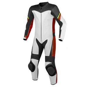 Traje de Motociclismo Estampado para Hombre, Manga Larga, de Cuero, Impermeable, Transpirable, con Bloques de Color, para Todas las Estaciones - Product Image 2