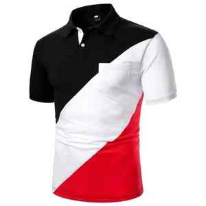 Polo personnalisé pour homme 100% coton, tissu tricoté doux par sublimation, idéal pour le golf, le tennis et les occasions décontractées - Product Image 1