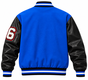 Chaqueta Varsity Personalizada para Hombre, Chaqueta Letterman con Mangas de Cuero, Parches de Chenille, Chaqueta Bomber de Béisbol, Chaqueta Universitaria, Chaqueta Urbana para Hombre - Product Image 2