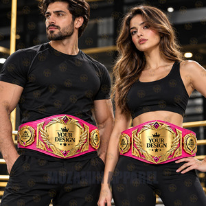 Cinturones de Campeonato Ajustables, Ecológicos, de Cuero Genuino, Personalizados y Profesionales para MMA, Samurai, Grappling, Judo, Aikido, Unisex, Cómodos - Product Image 2