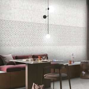 Carreaux en céramique haute définition super blancs 300x600 pour la rénovation professionnelle des bureaux et les finitions intérieures commerciales élégantes - Product Image 3