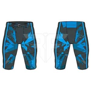 Uniforme de football américain sur mesure 100% polyester respirant avec manches courtes et accessoires - Product Image 2