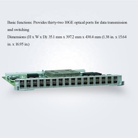 Tarjeta de Interfaz ES1D2X32SX2E de 32 Puertos 10G SFP+, Tarjeta de Línea Óptica de 10 Gigabits para Switch Central de Alto Rendimiento