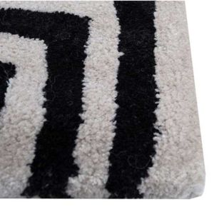 Custom Hand Tufted Wool Silk Cut Pile <b>Rug</b> Best High Quality for Living Room Hotels and Commercial <b>Spaces</b> Geometric design bulk - Product Image 4