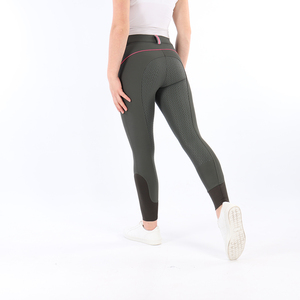 High Quality 4-way Stretch Horse Riding Breeches <b>Leggings</b> Tights <b>Equestrian</b> Wear Pants on Technical Fabric with Soft Feel - Product Image 3