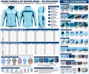 Vêtements de pêche pour hommes pour l'été et les climats chauds - Deep Lagoon - Six couleurs - Fabricant de vêtements de sport et de plein air - Product Image 6