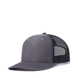 Cotton front 180 to 220 GSM breathable mesh back trucker hats adjustable snapback custom logo embroidery private label bulk prod - Product Image 5
