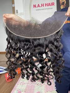 [REAL HD LACE] Fermeture de dentelle de cheveux cambodgiens vierges et frontale 4x4 5x5 6x6 Vente en gros Loose Deep Wave Soft Shiny - Product Image 3