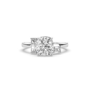 Bague de luxe pour femme en or massif 14 carats avec diamant brillant taille coussin de 2,35 carats cultivé en laboratoire - Product Image 1