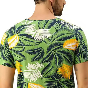 เสื้อยืดแขนสั้นลายพิมพ์ซับลิเมชั่นสำหรับผู้ชาย ดีไซน์ใหม่ ผ้าฝ้ายผสมโพลีเอสเตอร์ ขายส่งเสื้อยืดซับลิเมชั่นสำหรับผู้ชาย - Product Image 5