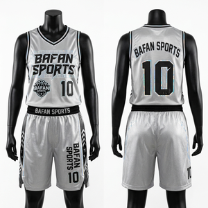 High quality 150 GSM sports mesh <b>red</b> jersey shorts set heat press custom logo - Product Image 3