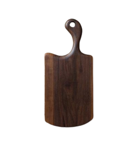 Planche à découper en bois naturel fait main, planche de cuisine solide, planche de service rustique avec poignée pour fruits, légumes, pain - Product Image 1