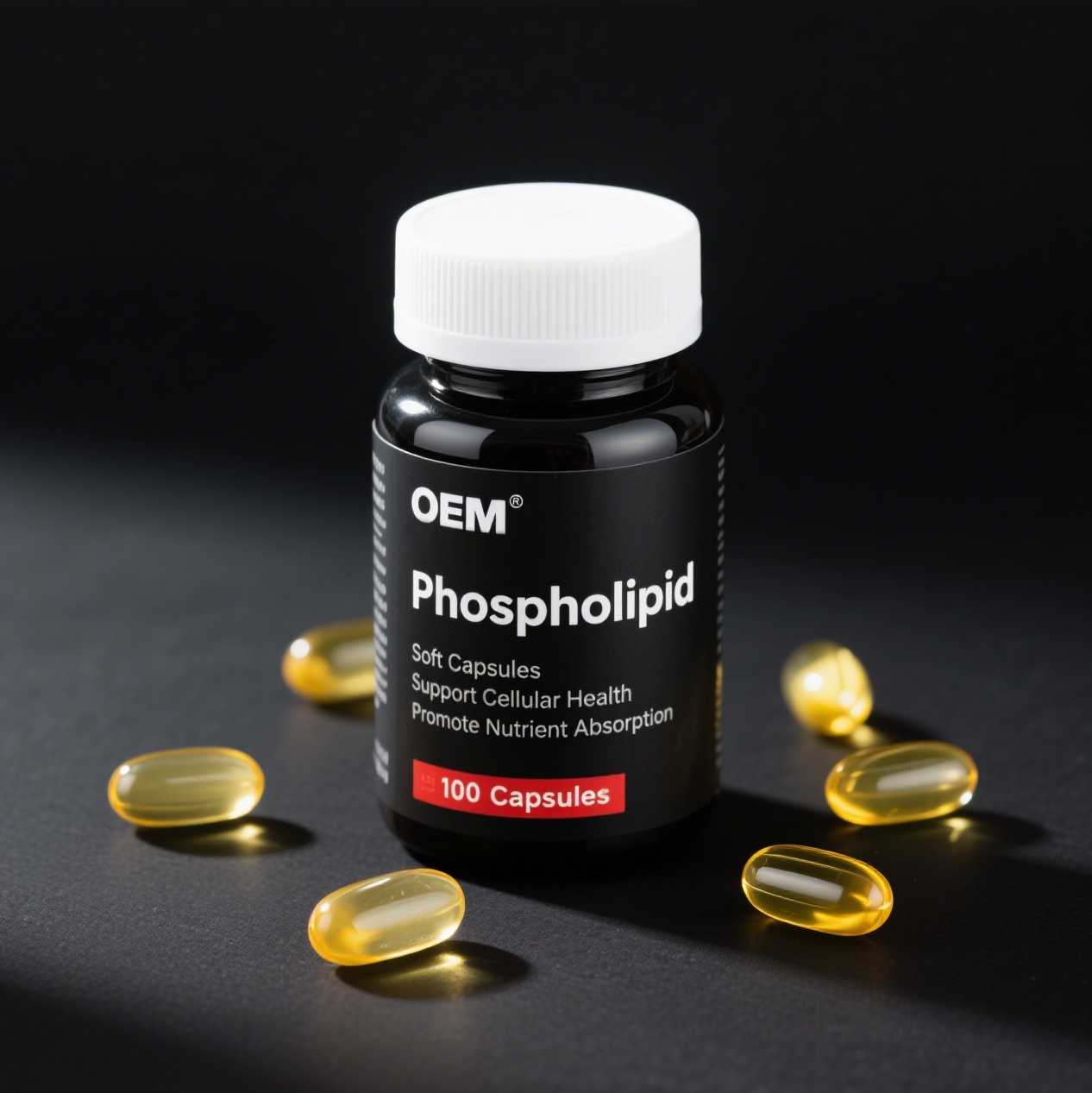 Soybean Phospholipids Softgel Capsules Natural Dietary Supplement Vitamins For Cardiovascular Liver Health Capsules/Bottle