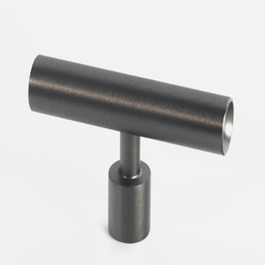 Pomo de latón macizo para gabinete, tirador en T de latón, pomo metálico en forma de T para gabinete - Product Image 2