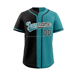 Maillot de baseball personnalisé avec impression par sublimation pour hommes veste de t-shirt à rayures violettes vêtements de sport imprimés - Product Image 4