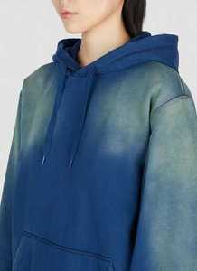 Sweat à capuche homme en coton épais, style rétro délavé, imprimé et brodé, sans fermeture éclair, avec appliqué, pour l'automne - Product Image 4