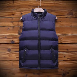 Veste sans manches matelassée personnalisée de haute qualité avec logo, fabriquée en usine, manteau chaud d'hiver, doudoune coupe-vent, gilet streetwear - Product Image 4
