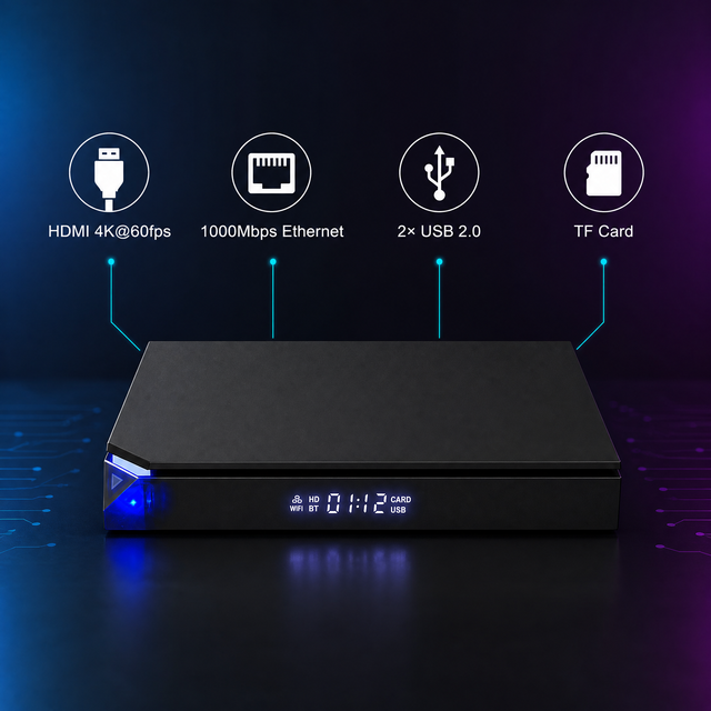 CE Android 14 TV Box 4K Portable Smart TV Streaming Media Player WiFi 6 for 5.4 Amlogic S905X5M Quad Core OEM Factory