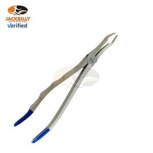 Forceps manuels pour l'extraction dentaire # 845 Extracteur de racines à pointe TC avec poignée dentée |   Instruments dentaires orthodontiques de haute qualité - Product Image 4