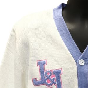 Jack and Jill White <b>Cardigan</b> <b>Sweater</b> Classic Button Front Knit Long Sleeve Soft Casual Unisex Layering Top for Events Meetings - Product Image 3