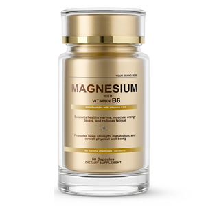 OEM Magnesium with Vitamin B6 Capsules Daily Dietary <b>Supplement</b> - Product Image 1