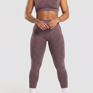 Leggings de sport taille haute pour femmes, couleur unie, extensibles, 100 % Spandex Polyester, pour yoga et exercice - Product Image 6