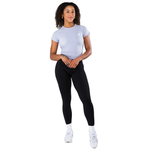 Camiseta Deportiva para Mujer, Manga Corta, Ajuste Elástico, Tela Suave y Ligera, Ropa Deportiva Informal para el Día a Día, Ropa de Gimnasio - Product Image 4
