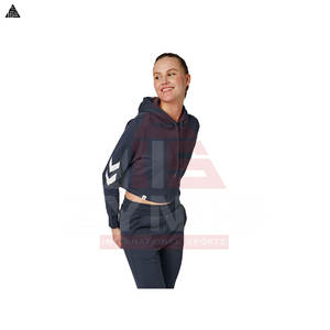 Fabricant OEM/ODM Personnalisé – Sweat à Capuche Court Oversize pour Femme – Fournisseur de Sweats à Capuche Tendance – Basiques Lourds en Coton Mélangé - Product Image 4