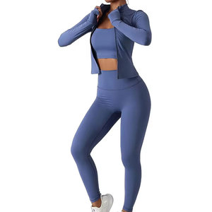 Vêtements de sport pour femmes, ensembles de yoga 3 pièces, nouveau style, ensembles de yoga décontractés pour femmes, ensembles de yoga surdimensionnés - Product Image 1