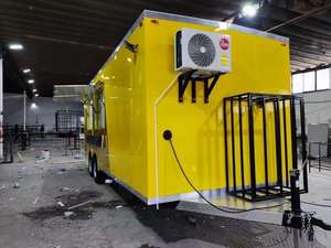 Camión de Comida, Remolque de Cocina Móvil, Furgoneta de 4 Ruedas Resistente a la Oxidación, para Snacks, Comida para Interiores, BBQ, Pizza, Café, Helados, Frituras - Product Image 6