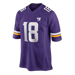 Maillot de football américain personnalisé en gros, vente directe d'usine, très demandé, entièrement imprimé, respirant, manches courtes - Product Image 2