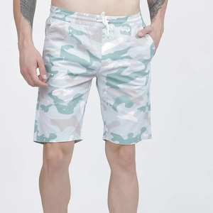 Short de bain pour homme à séchage rapide, imprimé camouflage, avec cordon de serrage à la taille et poches, style décontracté - Product Image 1