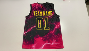 Maillot de basket personnalisé respirant à séchage rapide, imprimé par sublimation, tenue de sport d'équipe sans manches pour l'entraînement - Product Image 3