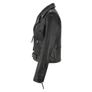 Chaqueta de Motociclista de Cuero Genuino para Mujer, Chaqueta de Cuero Clásica para Moto, Fabricante Mayorista de Marca Privada OEM ODM - Product Image 2