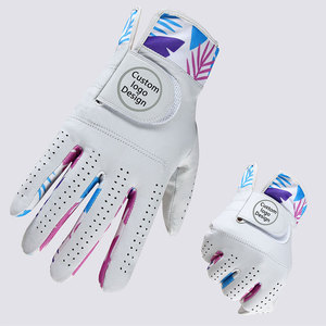 DARIB IMPEX GEF024011 Golf Glove Genuine Leather Breathable Non Slip Adjustable Pull-On Wrist <b>Strap</b> Full Finger Right Hand - Product Image 1
