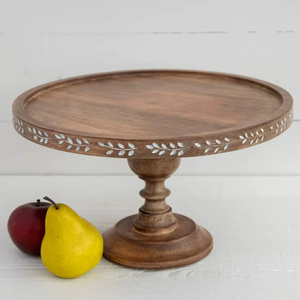 Support à gâteau en bois fait main, plateau à gâteau en bois massif, outils de pâtisserie, support à gâteau design, prix de gros direct usine - Product Image 1