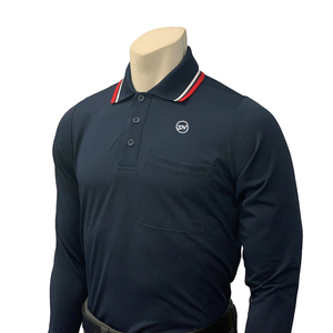 SHH Personalizado Voleibol Hombres GRIS Manga larga y corta CAMISETA GRIS AZUL FRONTERA DORADA CUELLO AUTO-TELA Y MANGAS DE AUTO-DOMIN - Product Image 5