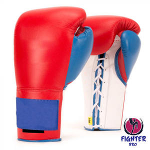 Guantes de Boxeo Profesionales de Piel Sintética para Entrenamiento de MMA y Muay Thai, con Logotipo Personalizado, Equipo Profesional - Product Image 1